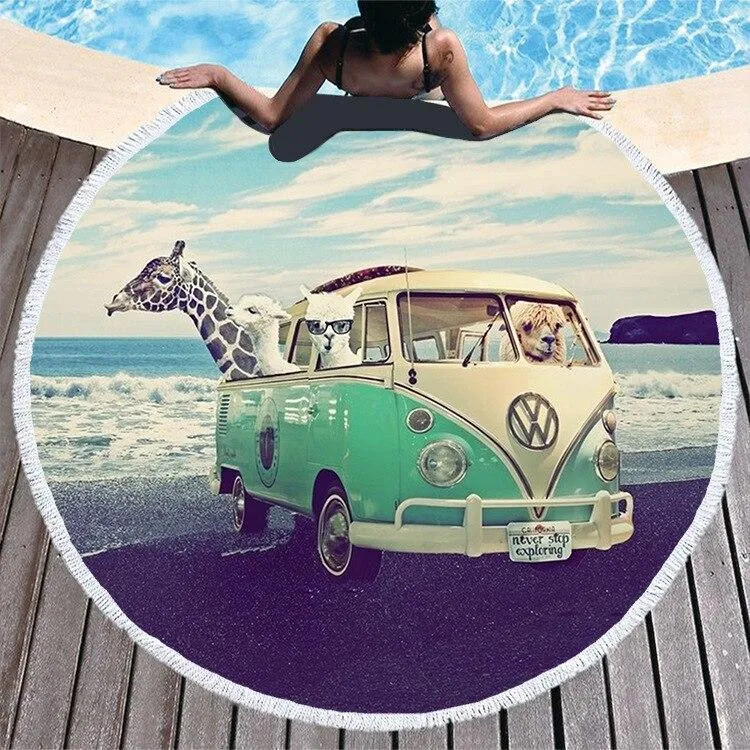 Serviette Plage Vintage