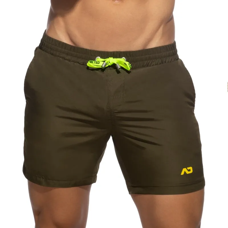 Short de bain Basic - kaki - ADDICTED : vente short de bain homme A...