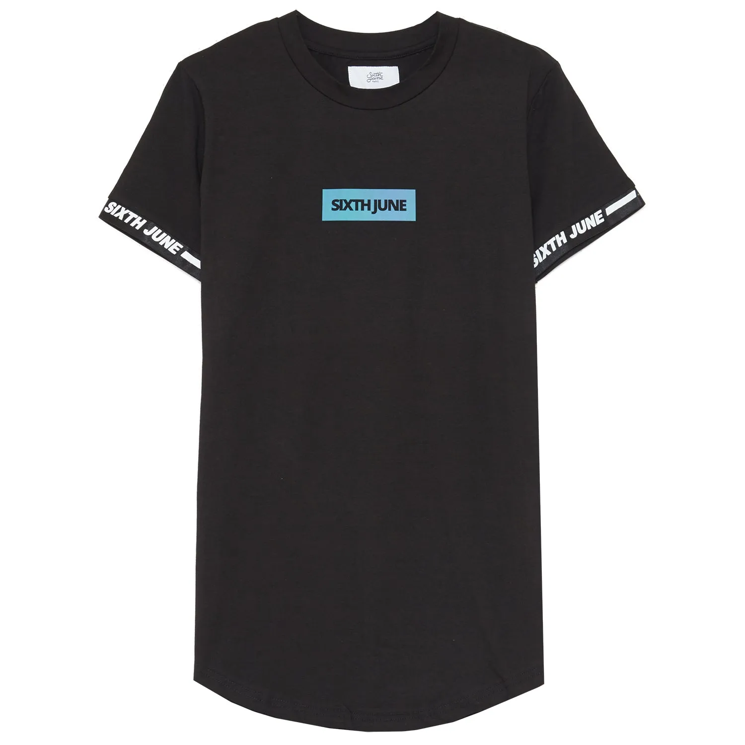 T-shirt iridescent logo manche noir