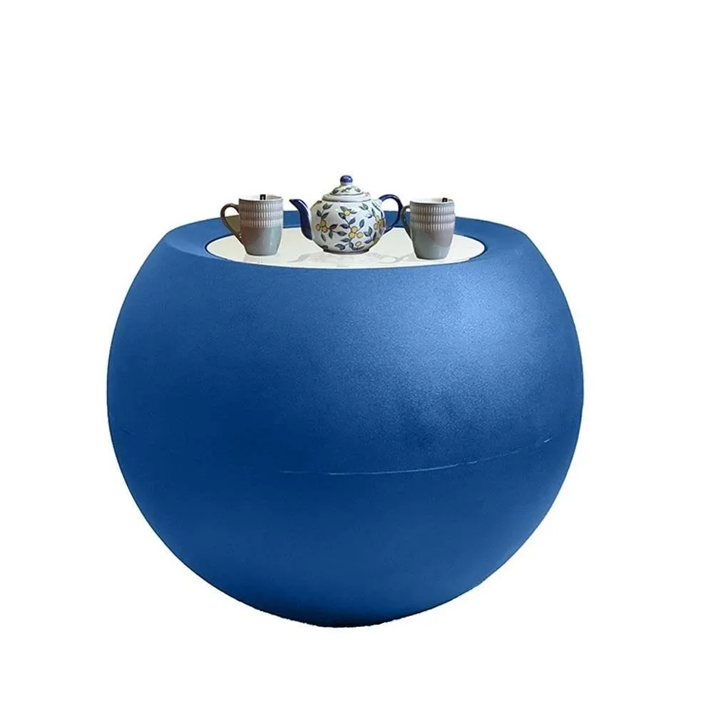 Table boule querida H 70cm bleu