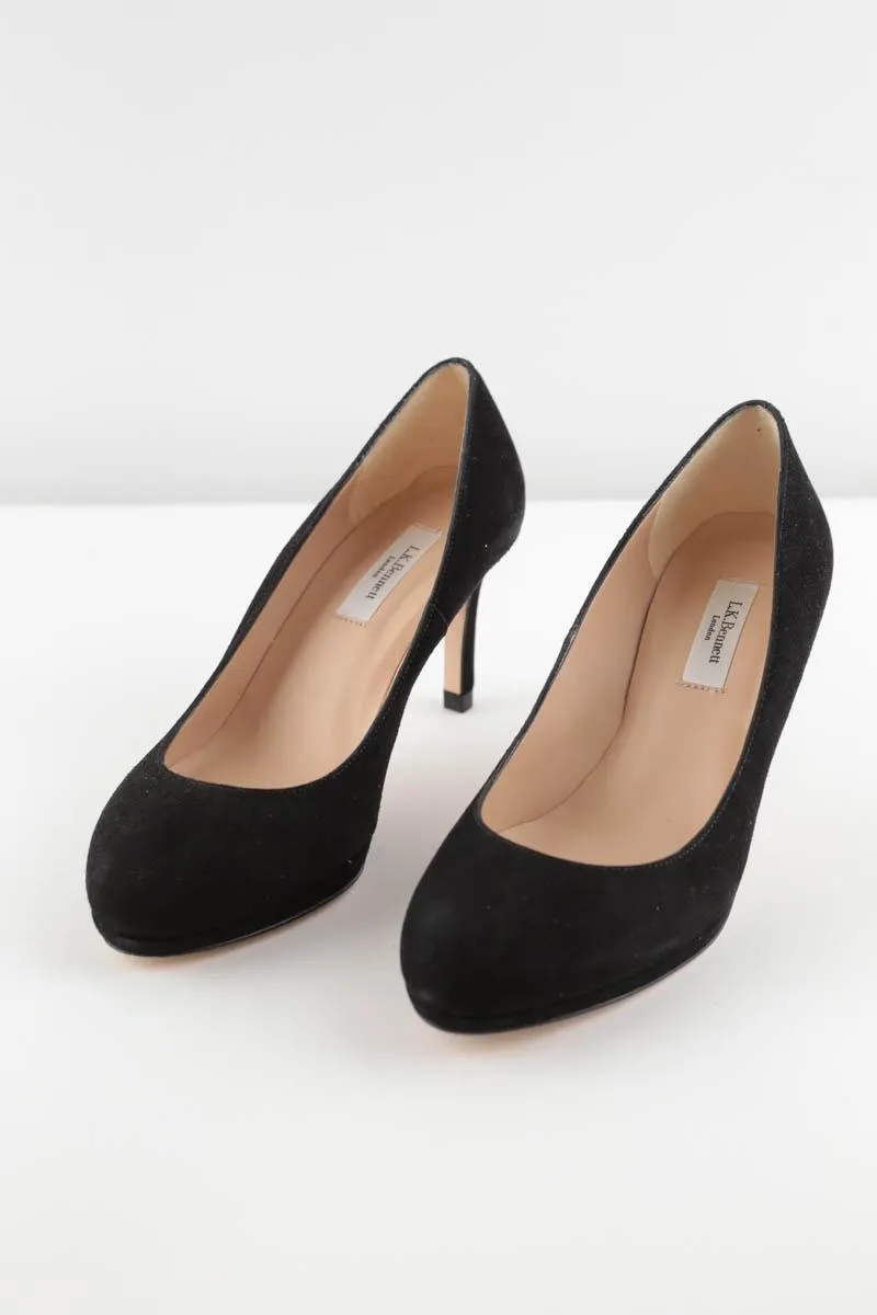 Talons en daim LK Bennett noir. Matière principale daim. Taille 35.