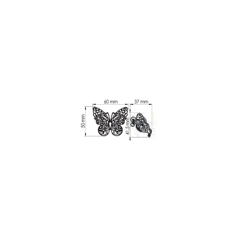 Tapis dentelle papillon