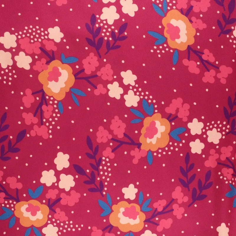 Tissu crêpe de viscose Love story