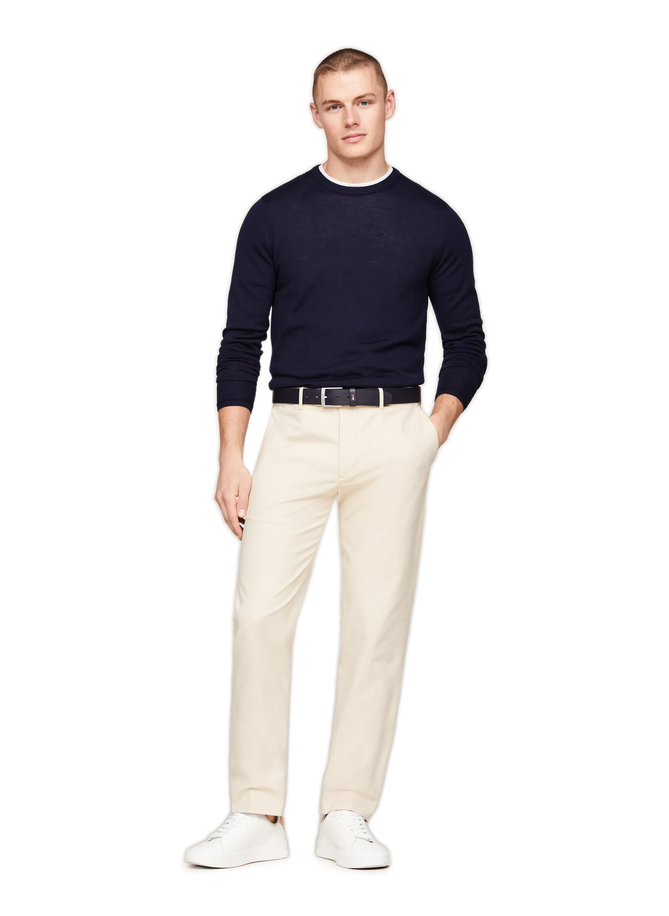 TOMMY HILFIGER  Pantalon cintrée  - Beige