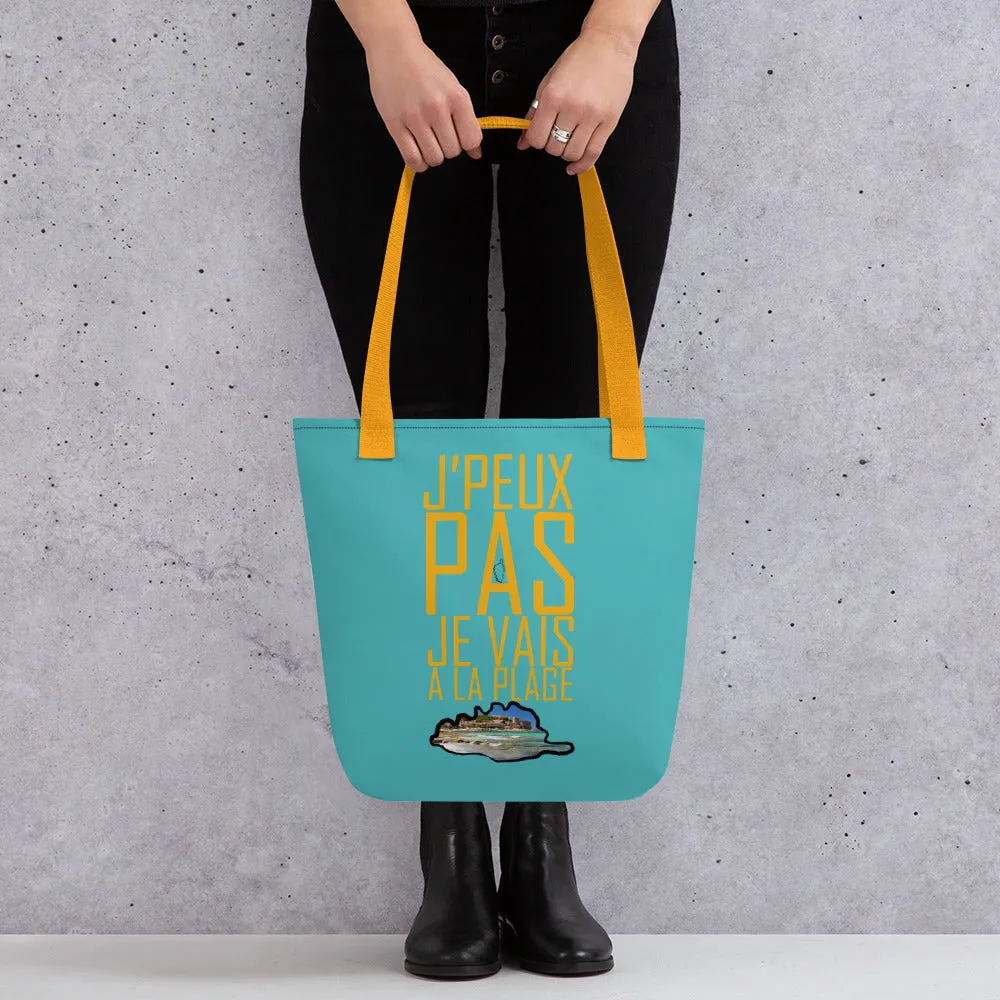 Tote bag Je Vais à La Plage