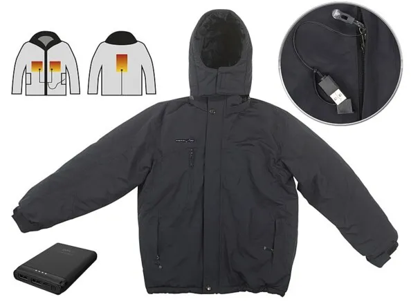 Veste chauffante USB taille S avec batterie 5000 mAh | Vêtements chauffants 